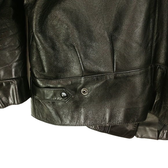 Vintage Wilson's Black Leather coat Rad - Picture 4 of 8